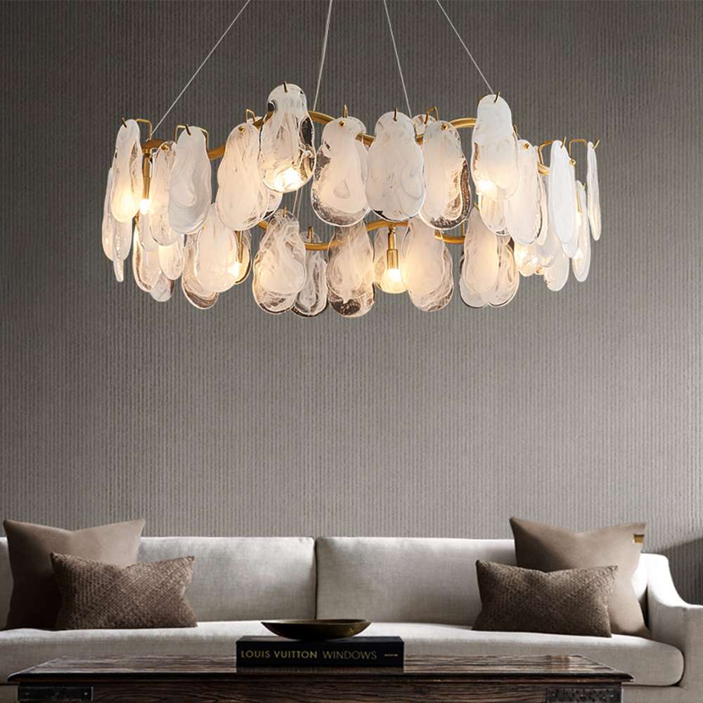 giant modern chandelier