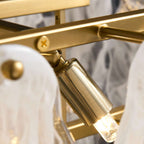 modern glass chandelier