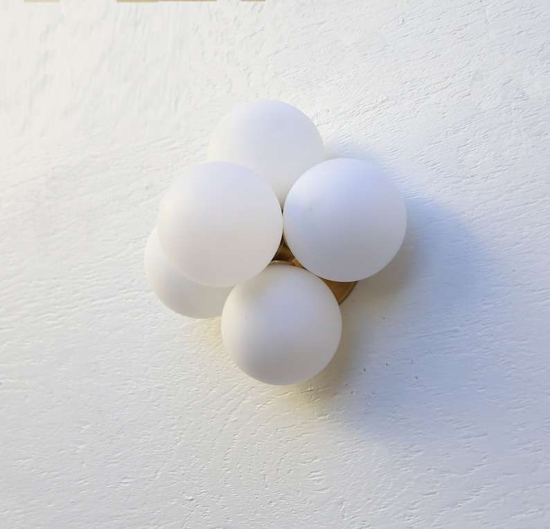 opal glass wall sconce