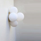 cloud round opal glass wall lamp