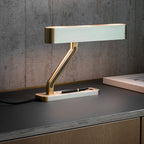 brass table lamp