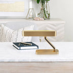 table lamp in brass