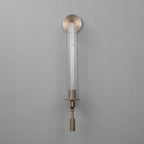handcrafted column wall sconce