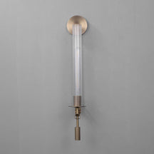 handcrafted column wall sconce