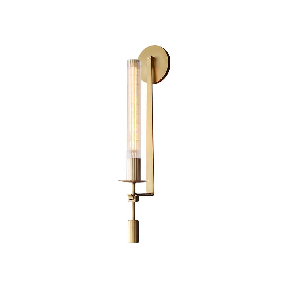 soft glow fluted wall fixture