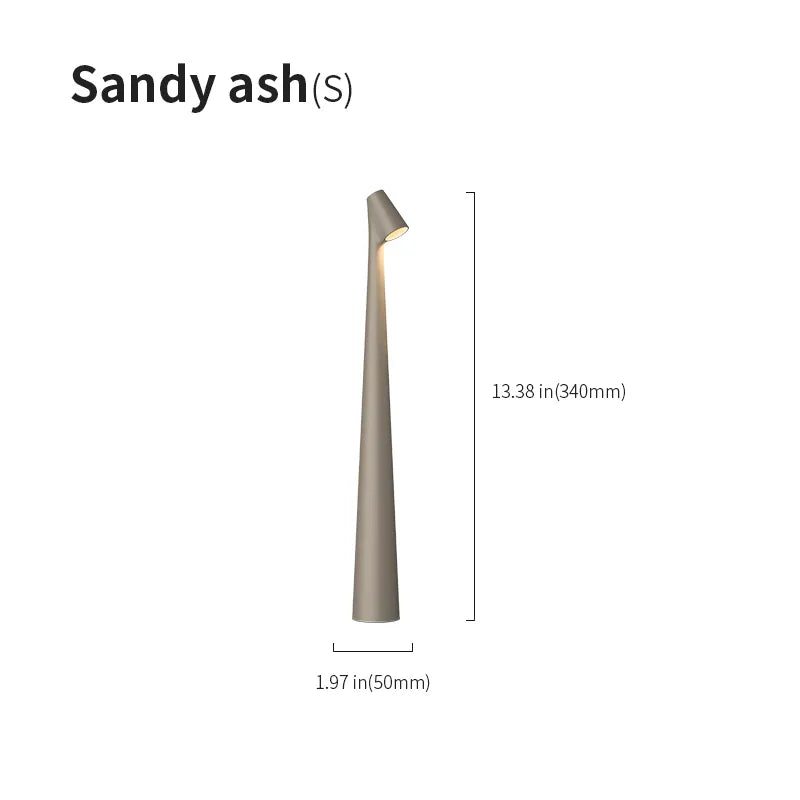 conical rechargeable table light
