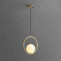 light hanging minimalist glass globe pendant