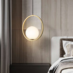 simple glass globe chandelier