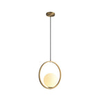 sleek globe pendant light fixture