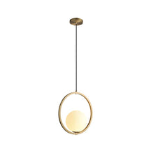 sleek globe pendant light fixture