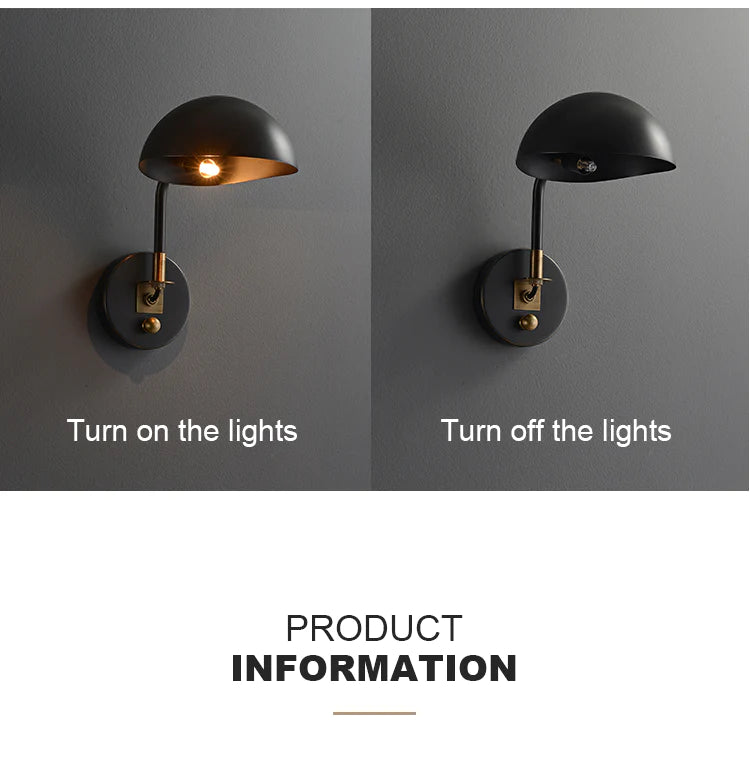 wall sconce with switch