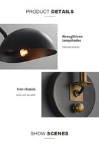 adjustable sconce with switch