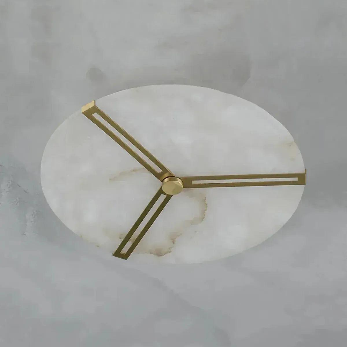 Copper Alabaster Ceiling Light – Modern Flush Mount Lighting for Living Room