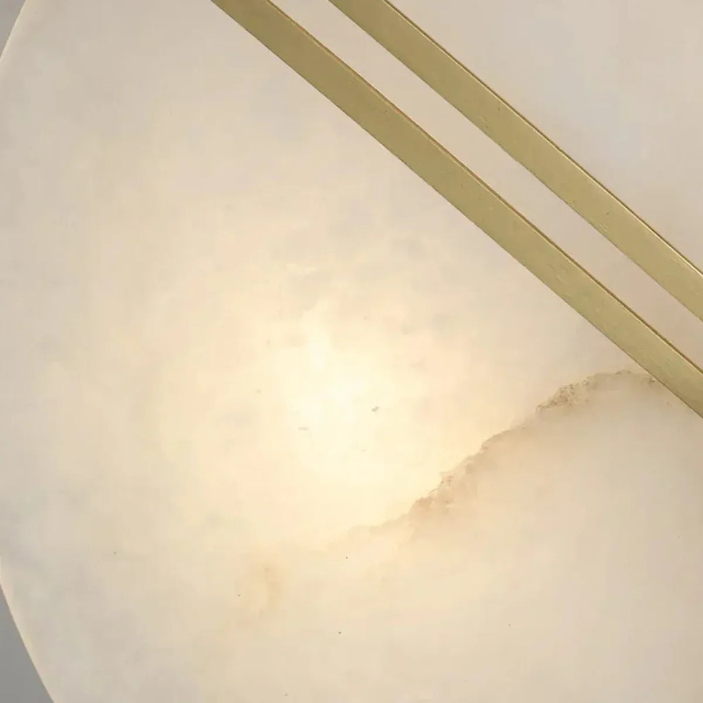 Copper Alabaster Ceiling Light – Modern Flush Mount Lighting for Living Room - View 5