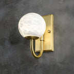 copper alabaster wall lamp