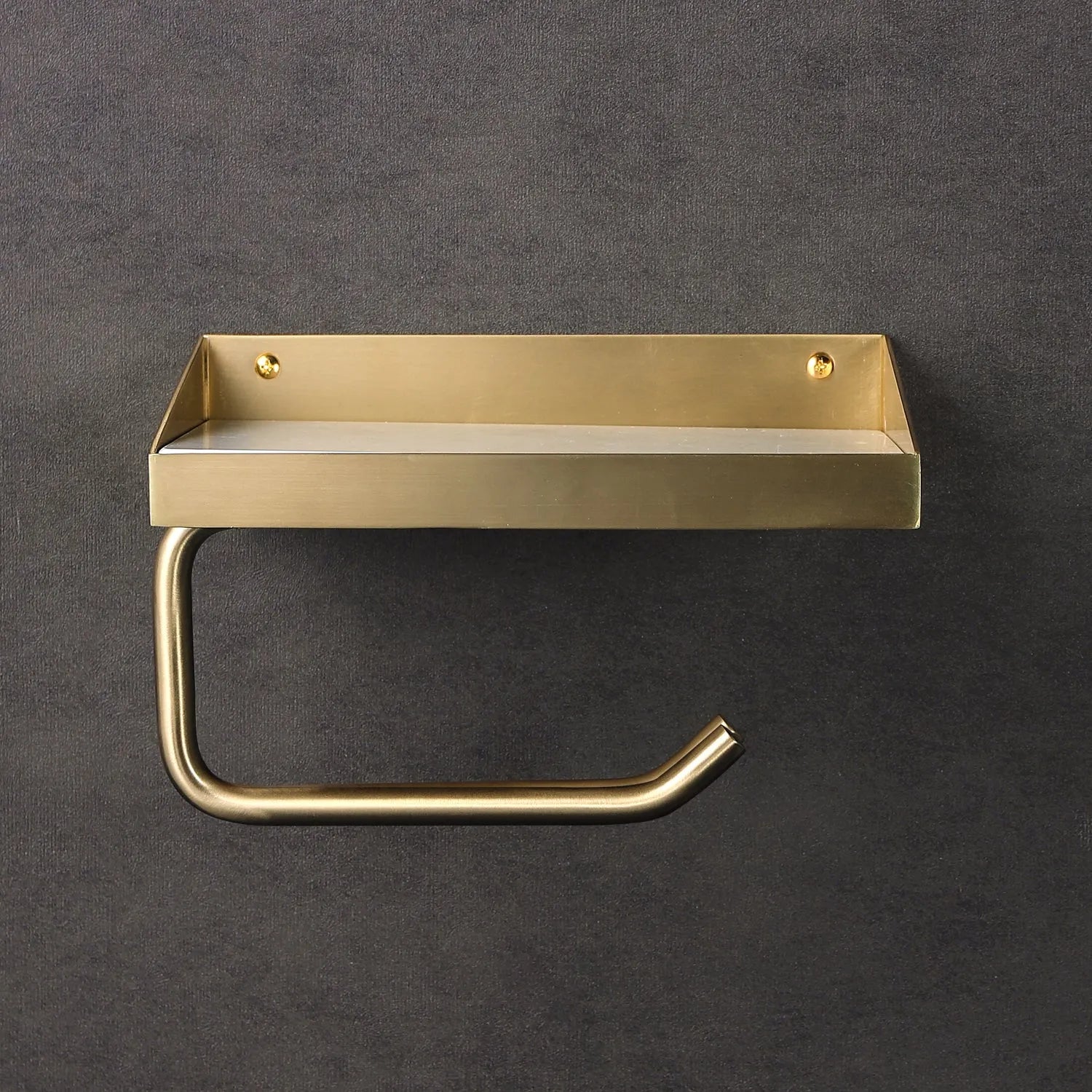 all brass bathroom shelves