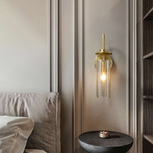 modern crack glass wall sconce