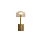 crack glass gold table lamp