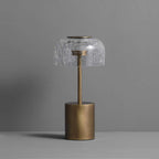 crack glass reading table lamp