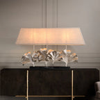 marble lamp in ginkgo shape