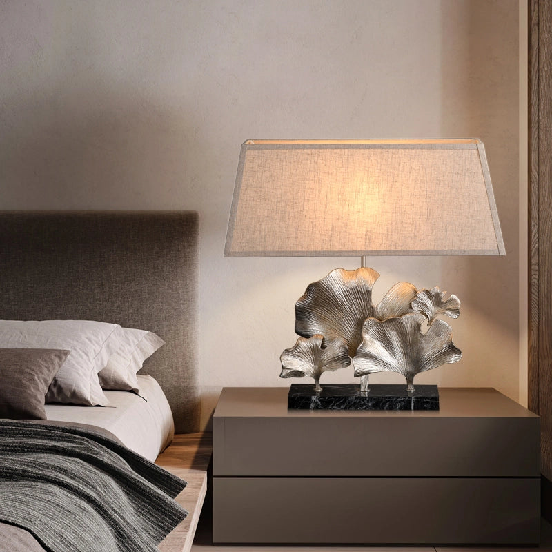 craft table lamp in ginkgo shape