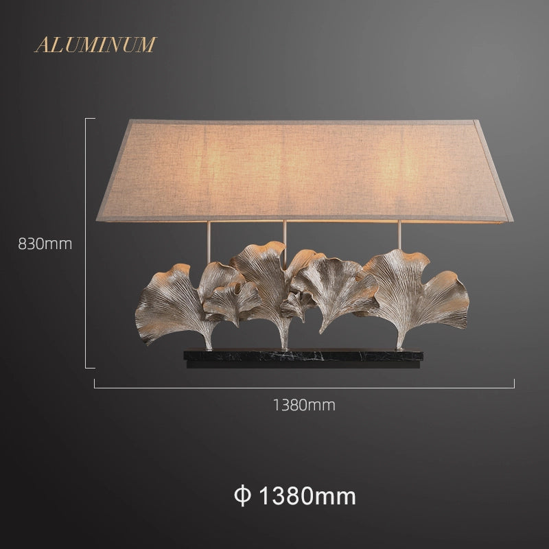 ginkgo shape marble lamp