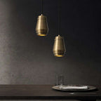 modern copper bar chandelier