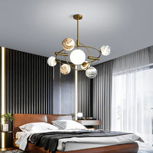 planet round chandelier