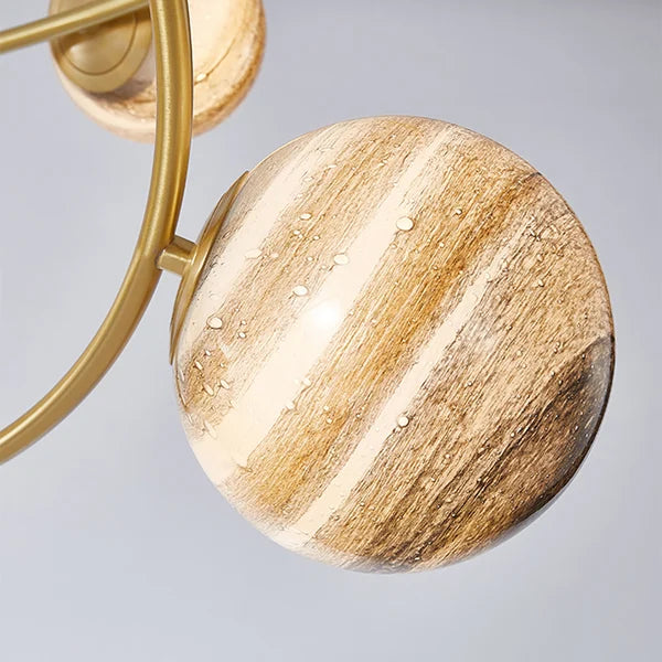 rotating planet chandelier