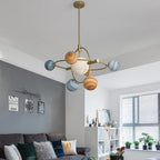 modern brass chandelier