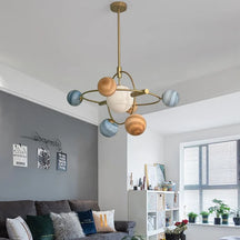 modern brass chandelier