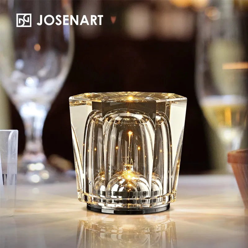 crystal diamond table lamp