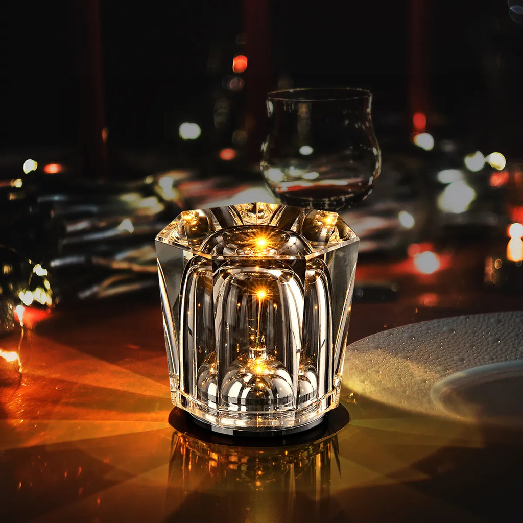 crystal diamond table lamp