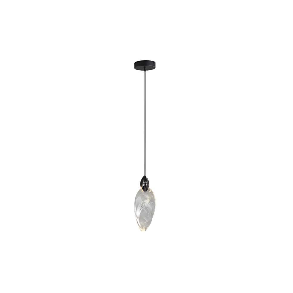 modern crystal long chandelier