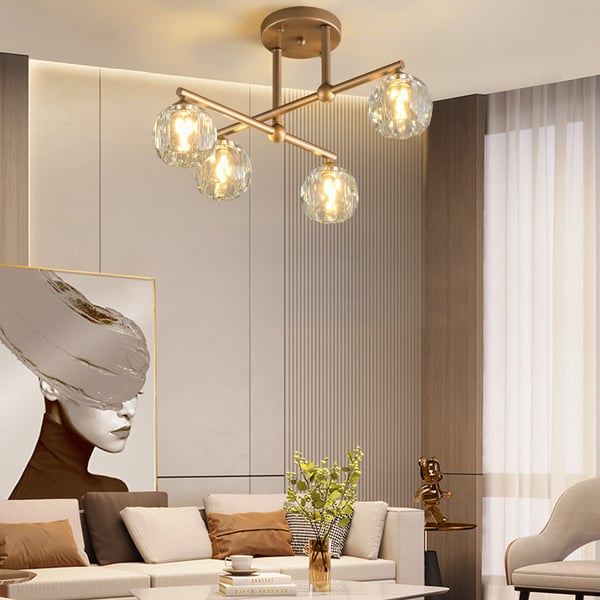 crystal high ceiling lamp