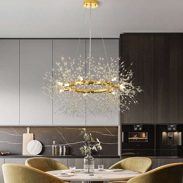 clear crystal firework chandeliers