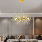 clear crystal firework chandelier lamp