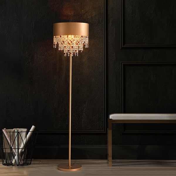 light led crystal floor lamp