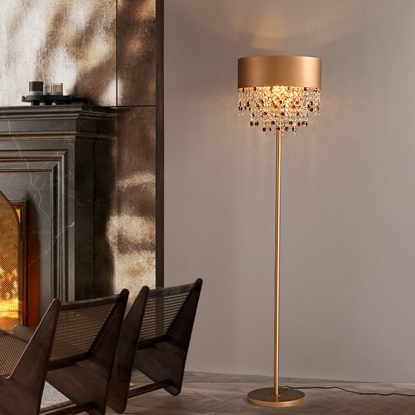 led crystal minimalist floor lamp