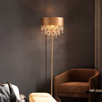 crystal minimalist gold floor lamp