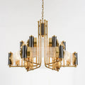 brass crystal chandelier