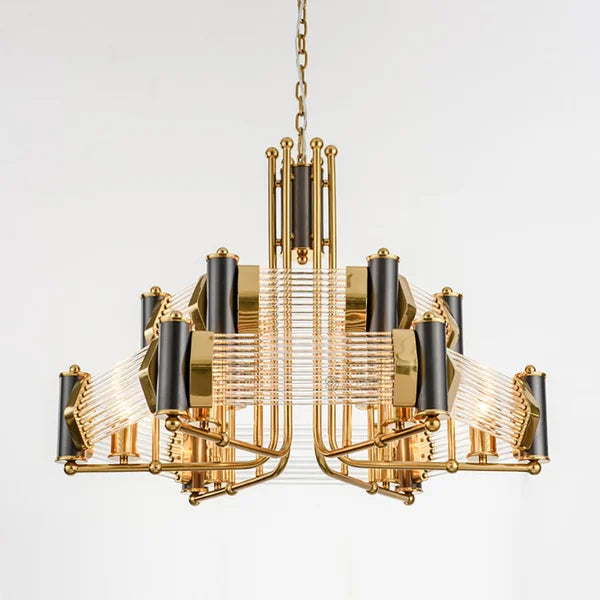 brass crystal chandelier