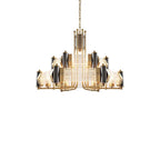 crystal brass chandelier