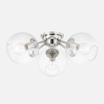 Crystal Orb Semi-Flush Mount Ceiling Light