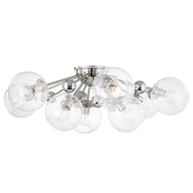 Crystal Orb Semi-Flush Mount Ceiling Light