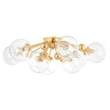 Crystal Orb Semi-Flush Mount Ceiling Light