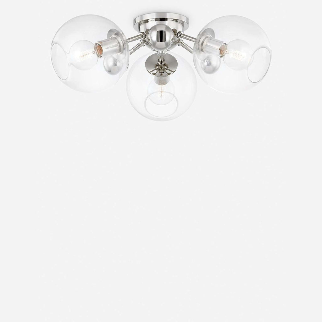Crystal Orb Semi-Flush Mount Ceiling Lights glamorous crystal-encrusted orb ceiling light with warm sparkling glow in elegant bedroom interior