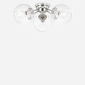 Crystal Orb Semi-Flush Mount Ceiling Lights glamorous crystal-encrusted orb ceiling light with warm sparkling glow in elegant bedroom interior