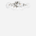 Crystal Orb Semi-Flush Mount Ceiling Lights — Orb Ceiling Light with Warm Sparkling Glow