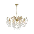 brass crystal tiered chandelier